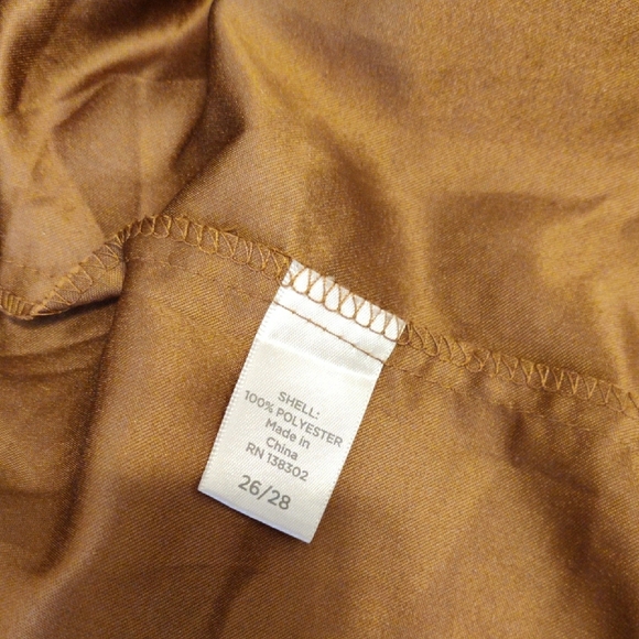 AVENUE. Brown Draped Jacket 100% Polyester - Picture 5 of 10